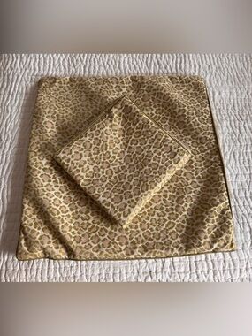 Ryan Studio set of two leopard pillows, like new